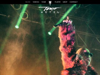 Screenshot sito: Tokio Hotel
