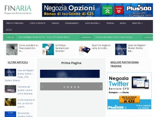 Screenshot sito: Finaria