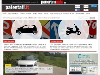 Screenshot sito: Patentati.it