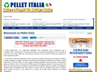 Screenshot sito: Pellet Italia