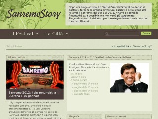 Screenshot sito: SanremoStory.it