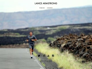 Screenshot sito: Lance Armstrong