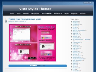 Screenshot sito: Vistastyles.org