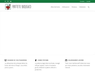 Screenshot sito: Frutteto Biologico