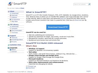Screenshot sito: SmartFTP