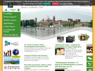 Screenshot sito: Parco del Mincio