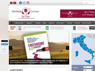 Screenshot sito: Movimento Turismo Vino