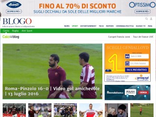 Screenshot sito: Calcioblog.it