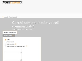 Screenshot sito: TrovoCamion.it