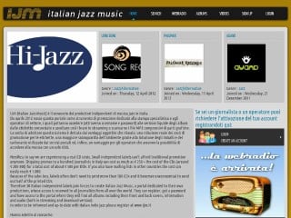 Screenshot sito: Italian Jazz Musicians