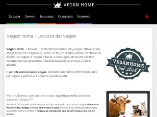 Screenshot sito: Veganhome.it