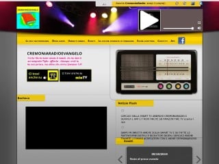Screenshot sito: Cremoniaradio