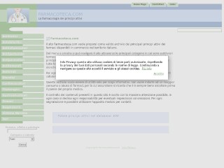 Screenshot sito: Farmacoteca.com