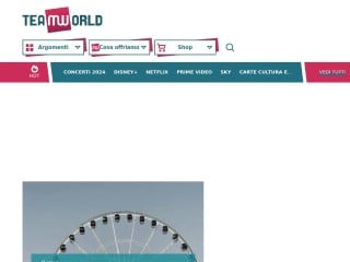 Screenshot sito: Team World