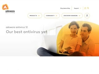 Screenshot sito: Adaware Antivirus