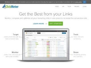 Screenshot sito: ClickMeter.com