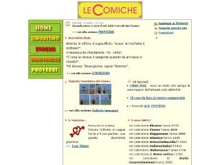 Screenshot sito: Le Comiche