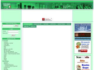 Screenshot sito: Federazione Scacchistica Italiana