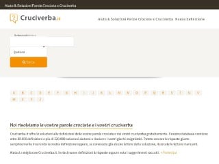 Screenshot sito: Cruciverba.it