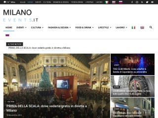 Screenshot sito: MilanoEvents.it
