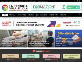 Screenshot sito: La Tecnica della Scuola