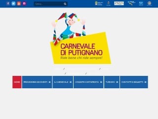 Screenshot sito: Carnevale di Putignano