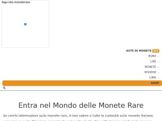 Screenshot sito: MoneteRare.net