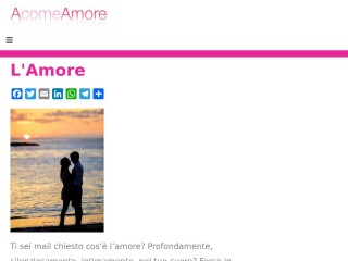 Screenshot sito: A Come Amore