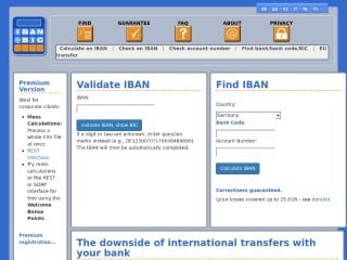 Screenshot sito: IbanCalculator.com