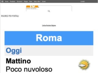 Screenshot sito: IlMeteo sul tuo sito