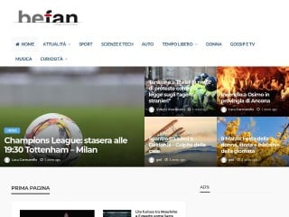 Screenshot sito: Befan.it