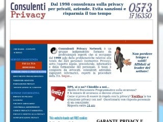 Screenshot sito: Consulenti privacy