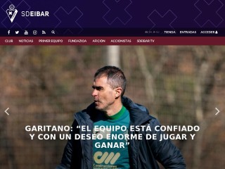 Screenshot sito: SD Eibar