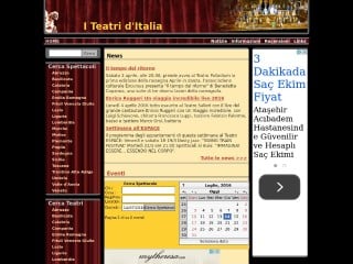 Screenshot sito: Italia Teatri