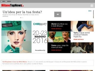 Screenshot sito: Milano Top News