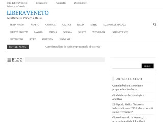 Screenshot sito: LiberaVeneto