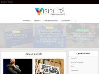 Screenshot sito: Visibilità.net