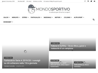 Screenshot sito: Mondosportivo.it