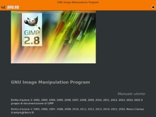 Screenshot sito: Gimp Manuale utente