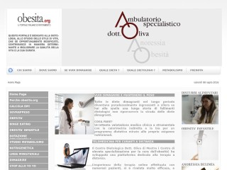 Screenshot sito: Obesita.org