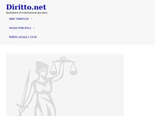 Screenshot sito: Diritto.net