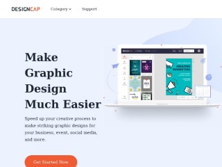 Screenshot sito: DesignCap