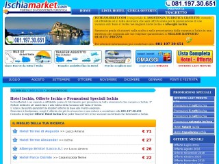 Screenshot sito: Ischiamarket