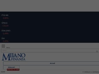 Screenshot sito: Milano Finanza