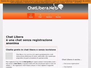 Screenshot sito: ChatLibera.net