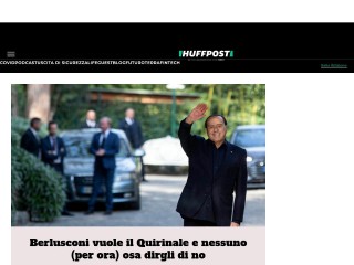 Screenshot sito: Huffington Post Italia