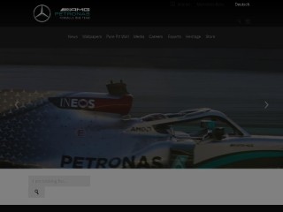 Screenshot sito: Mercedes Amg Petronas
