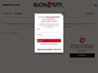 Screenshot sito: Buonpertutti