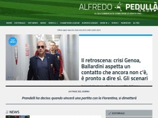 Screenshot sito: AlfredoPedulla