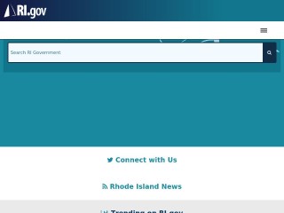 Screenshot sito: Rhode Island Governement